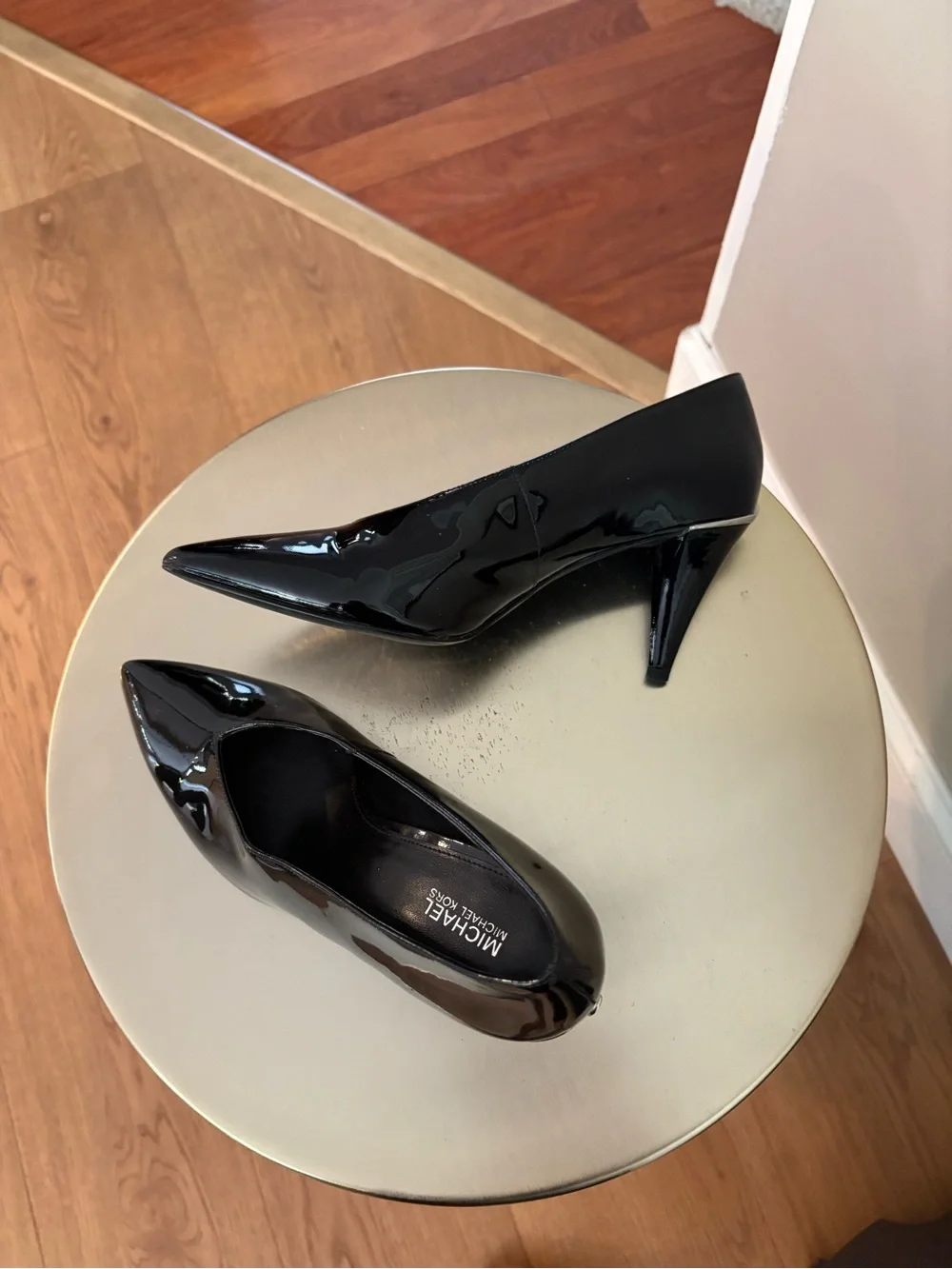 Michael Kors Black Patent Pointed-Toe Pumps
